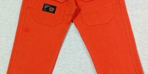 Boys Cotton Loop Knit Plain Joggers