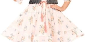 Girls Party Wear Frock Legging Set