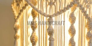 Cotton Rope Macrame Lamp Shade Chandelier