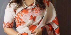 Digital Printed Chanderi Cotton Saree