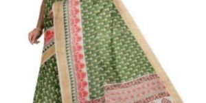 Ksr Handlooms Green Kerala Cotton Printed Saree