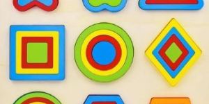 Wooden 9 Shapes Montessori Puzzle