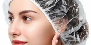 Transparent Plastic Disposable Shower Cap