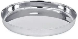 Plain Round Stainless Steel Dinner Plate