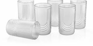 Transparent Plastic Glass Set