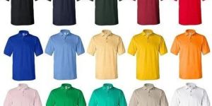 Men Plain Round Cotton Polo T Shirt