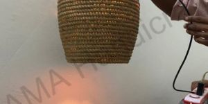 Metal Jute Hanging Lamp