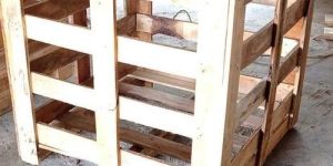 Wooden Open Crate Box