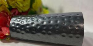 Metal Dark Grey Flower Vase