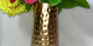Metal Golden Flower Vase
