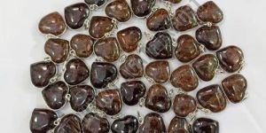 Heart Shaped Garnet Stone Pendant