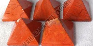 Natural Red Jasper Pyramid