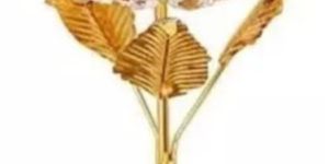 Iron Crystal Flower Shape Tealight Holder