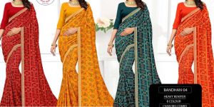 Ladies Casual Wear Bandhan Printed Weightless Saree
