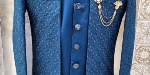 Mens Blue Traditional Sherwani