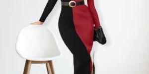 Ladies Plain Lycra Bodycon Western Dress