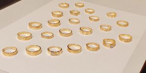 Gold Stone Rings