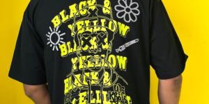 Mens Stylish Reflective Drop Shoulder T Shirt