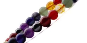 7 Chakra Clear Quartz Bracelet