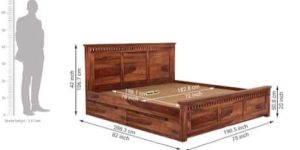 Wooden Double Bed