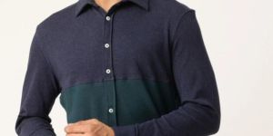 Men Confort Colour Blocked Casual Shirt