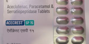 Aceclofenac Paracetamol and Serratiopeptidase