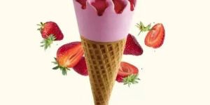 Strawberry Ice Cream Cones