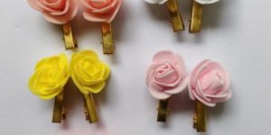 Rose Flower Hair Clip (Multi Color)