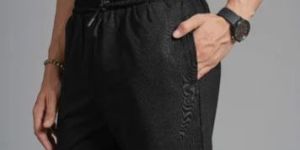 Mens Black Cotton Shorts