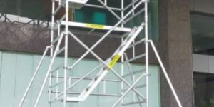 Aluminium Double Width Mobile Scaffolding Tower