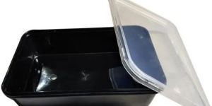 1000ml Flat Plastic Food Container