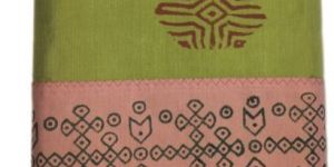 Polycotton Block Print Handloom Sarees