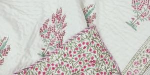 Hand Block Printed Handmade Reversible Quilt