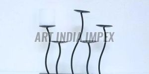 Black Iron Candle Holder