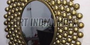 Iron Round Wall Mirror