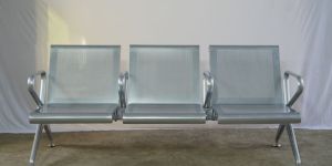 Mild Steel Airport Sofa 3 Seater All Handle