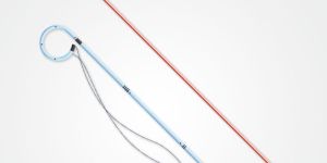 Double J Stent with Pusher and Suture