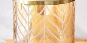 Handicraft Cutting Decorative Glass Jar