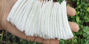 WHITE SMOOTH DENTALIUM SHELLS ( 2 to 2.2 inch ) 2.2 Lbs