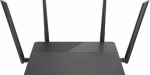 Black WiFi Networking Router