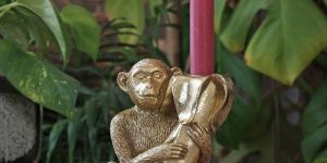 Brass Monkey Candle Holder