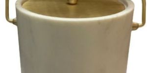 Marble Brass Ice Bucket