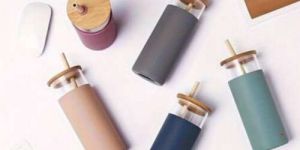 Bamboo LId Tumbler with Straw