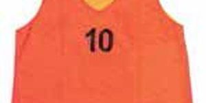 Orange Reversible Training Mesh Bib