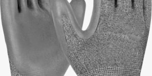 SAVIOUR KINTED GREY NITRILE ON HPPE LINER GLOVE (CUT-5)