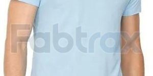 Mens Regular Fit Cotton Lycra Round Neck T-Shirt