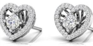 Heart Diamond Earrings