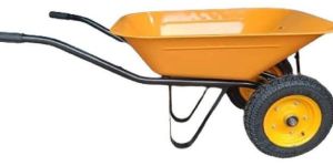 Pneumatic Double Tyre Wheel Barrow with Jumbo Bucket