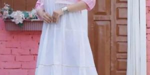 Women Cotton Blend Ethnic Jacket Kurti Set