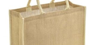 Light Brown Jute Shopping Bag